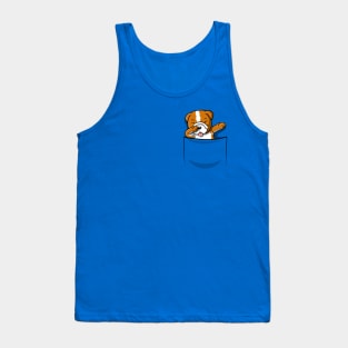 Dabbing Pug Pocket Tank Top